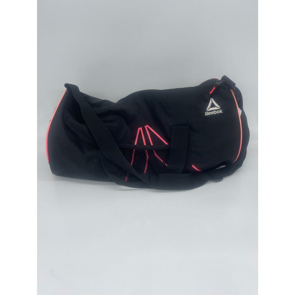 Reebok Duffel Gym Overnight Bag with Pink Trim 10"16